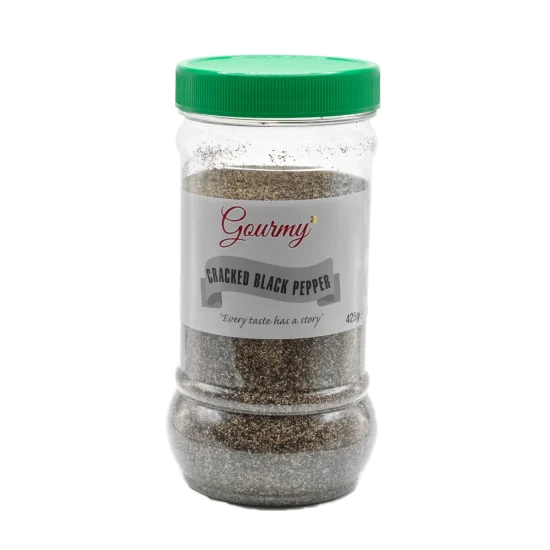 Cracked-Black-Pepper-1.webp Cracked Black Pepper Pot 425g | Gourmy Foods