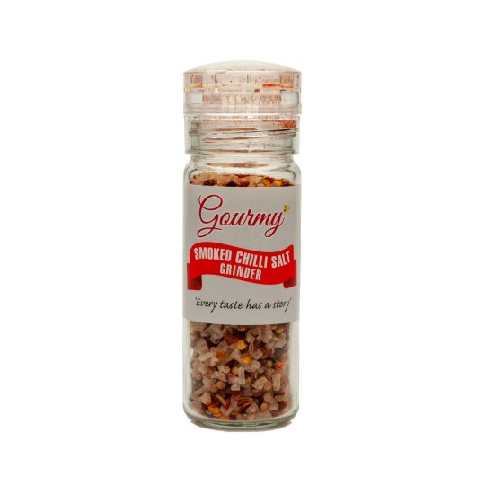 Smoked Chilli Salt 65g Grinder | Gourmy Food